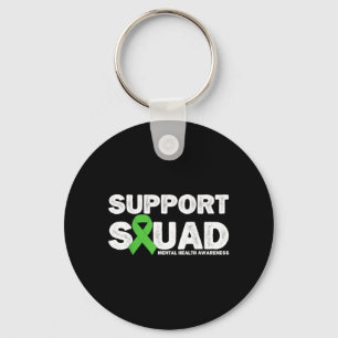 Support Squad Mental Health Awareness Month Green Key Ring