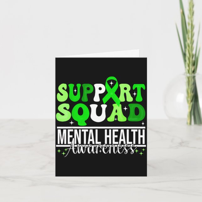 Support squad mental health awareness unity and card (Front)