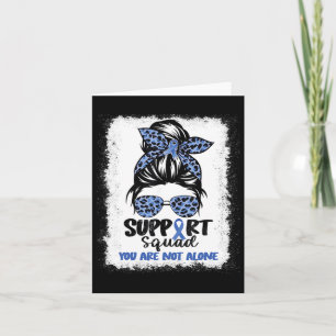 Support Squad Messy Bun Blue Warrior Ataxia Awaren Card