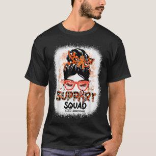 Support Squad Messy Bun Butterfly ADHD Awareness 1 T-Shirt