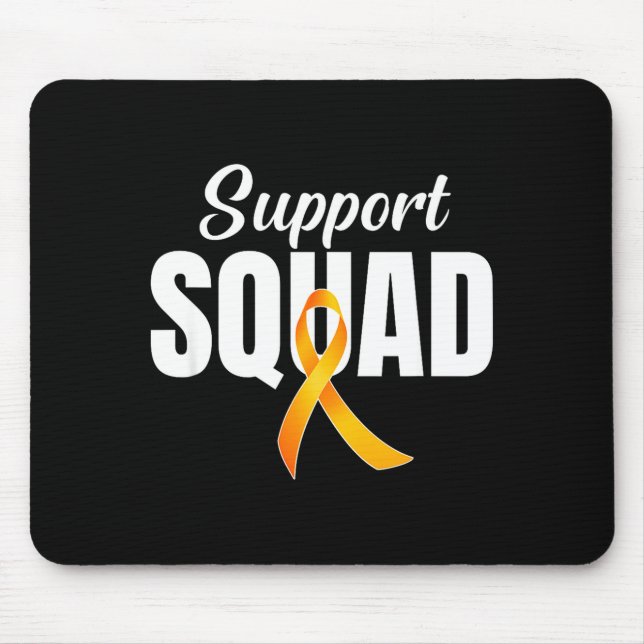 Support Squad Ms Multiple Sclerosis Awareness Oran Mouse Mat (Front)