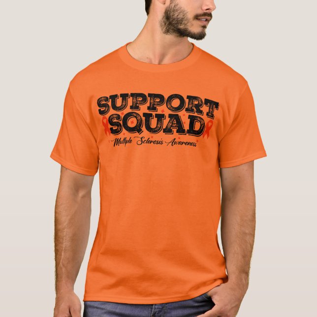 Support Squad – Multiple Sclerosis Awareness T-Shirt (Front)