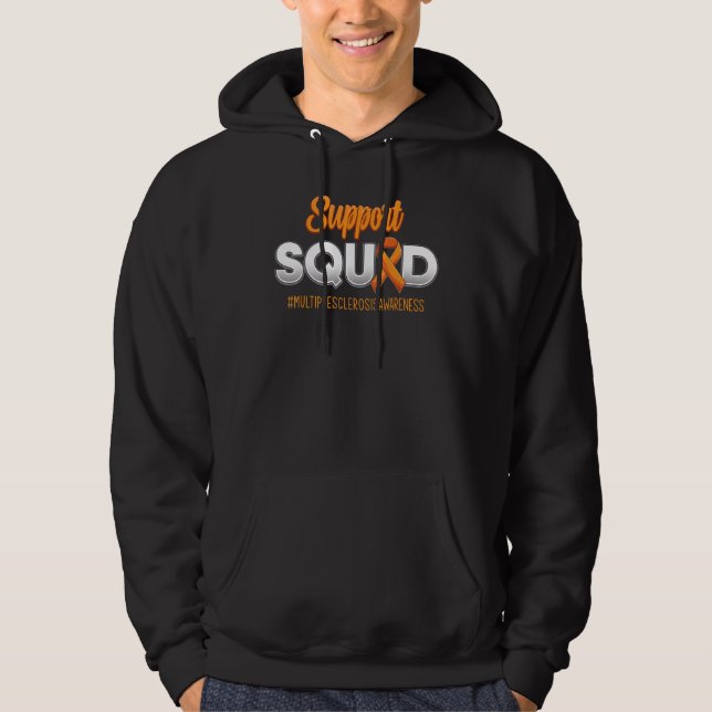 Support Squad Multiple Sclerosis Awareness Warrior Hoodie (Front)