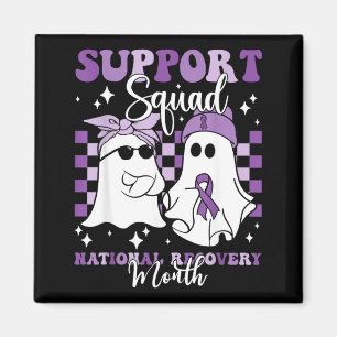 Support Squad National Recovery Month Addiction Magnet