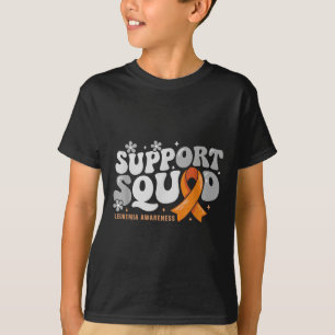 Support Squad Orange Ribbon Leukaemia Awareness Wa T-Shirt