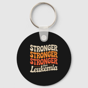 Support Squad Orange Ribbon Leukaemia Blood Cancer Key Ring