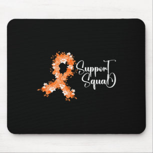 Support Squad Orange Ribbon Leukaemia Blood Cancer Mouse Mat