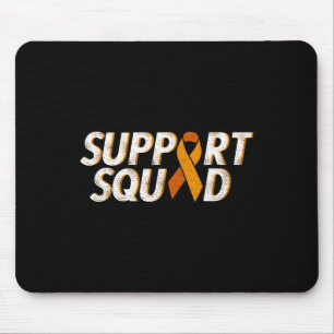Support Squad Orange Ribbon Leukaemia Blood Cancer Mouse Mat
