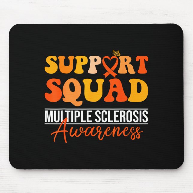 Support squad orange ribbon ms walk nervous system mouse mat (Front)