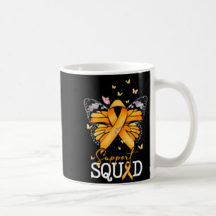 Support Squad Orange Ribbon Multiple Sclerosis Awa Coffee Mug