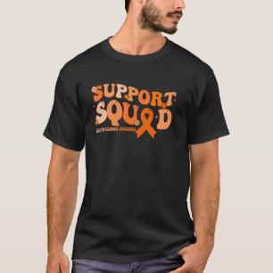 Support Squad Orange Ribbon Multiple Sclerosis Awa T-Shirt