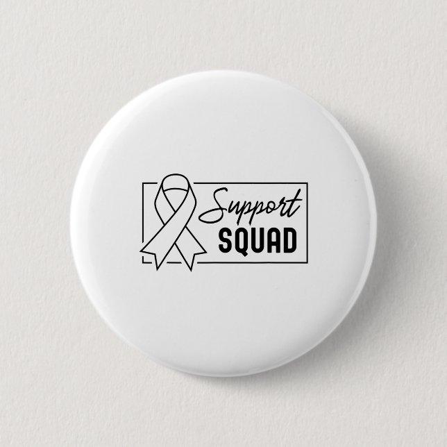 Support Squad Orange Warrior Crps Awareness 1  6 Cm Round Badge (Front)
