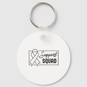 Support Squad Orange Warrior Crps Awareness 1 Key Ring
