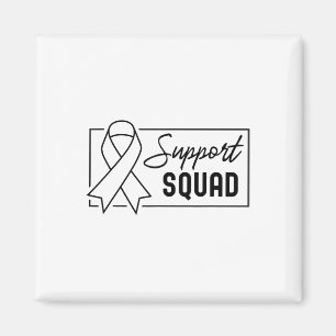 Support Squad Orange Warrior Crps Awareness 1 Magnet