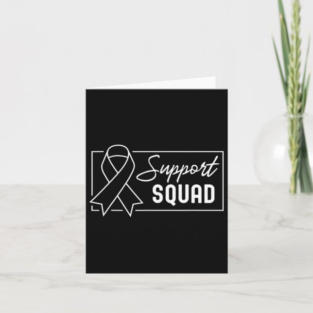 Support Squad Orange Warrior Crps Awareness 2  Card (Front)