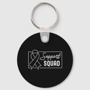 Support Squad Orange Warrior Crps Awareness 2 Key Ring