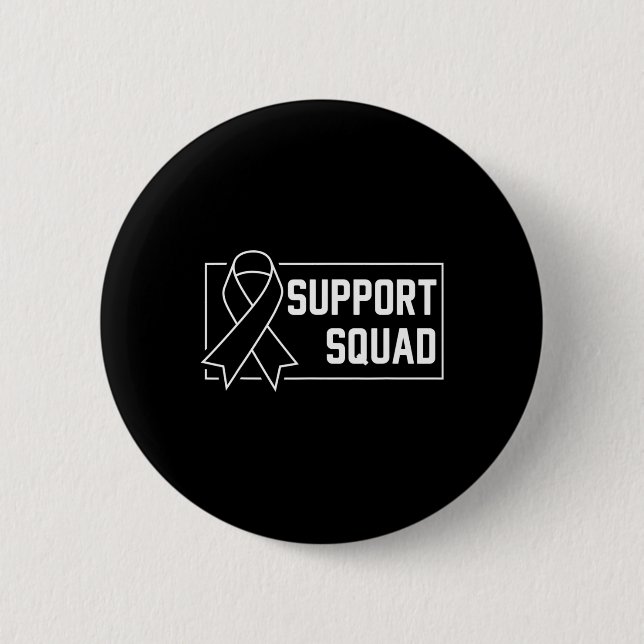 Support Squad Orange Warrior CRPS Awareness 3 6 Cm Round Badge (Front)