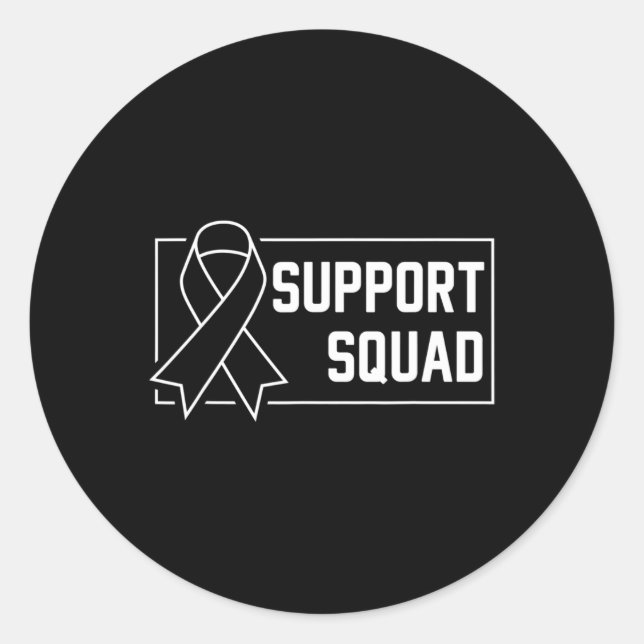 Support Squad Orange Warrior Crps Awareness 3  Classic Round Sticker (Front)