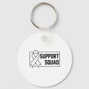 Support Squad Orange Warrior Crps Awareness Key Ring