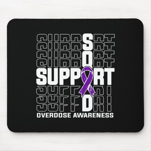 Support Squad Overdose Awareness 1  Mouse Mat (Front)