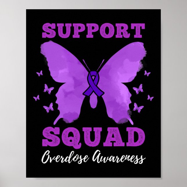 Support Squad Overdose Awareness  Poster (Front)