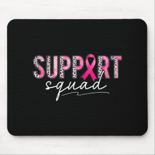 Support Squad Pink Leopard Ribbon Breast Cancer Aw Mouse Mat