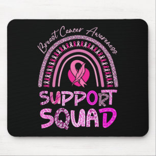 Support Squad Pink Rainbow Leopard Breast Cancer A Mouse Mat