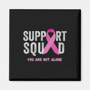 Support Squad Pink Ribbon Breast Cancer Awareness Magnet