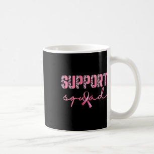 Support Squad Pink Ribbon Leopard Breast Cancer Aw Coffee Mug