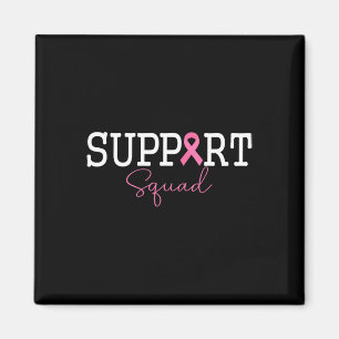 Support Squad Pink Ribbon Tee For Awareness Events Magnet