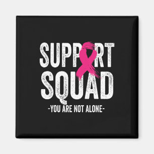 Support Squad Pink Ribbon Warrior Breast Cancer Aw Magnet