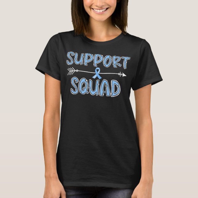  support squad prostate cancer survivor gifts T-Shirt (Front)