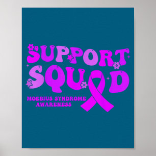 Support Squad Purple Ribbon Moebius Illustration Poster