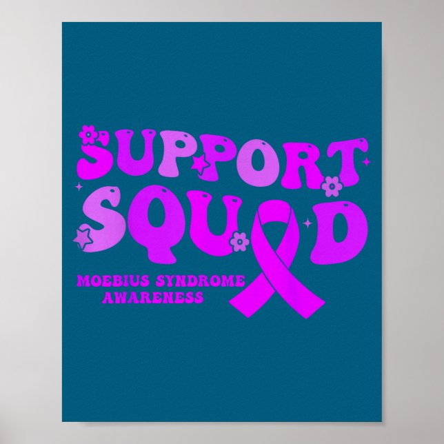 Support Squad Purple Ribbon Moebius Illustration Poster (Front)