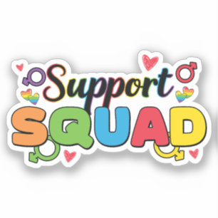 Support Squad - Rainbow Hearts Pride Ally