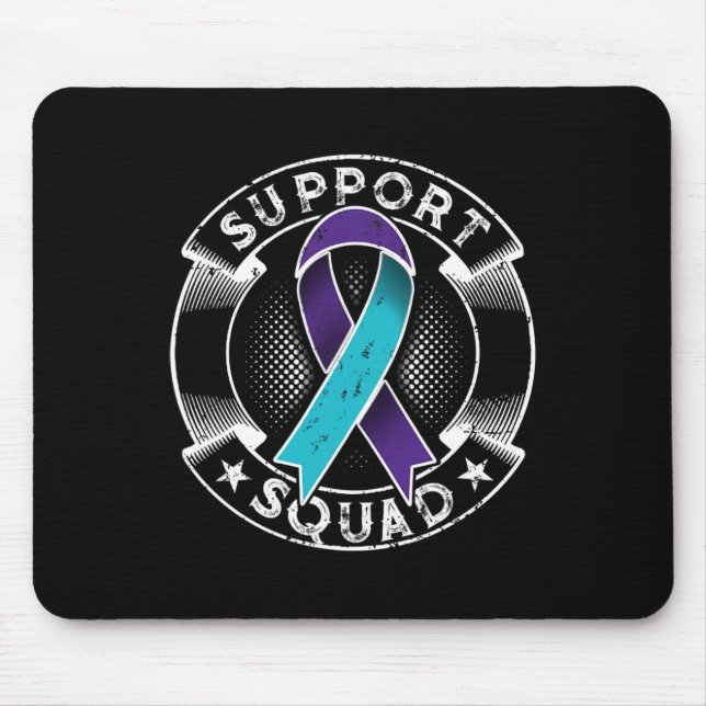 Support Squad Ribbon Suicide Prevention Awareness  Mouse Mat (Front)