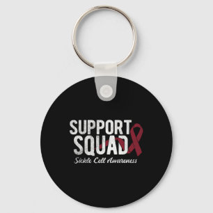 Support Squad Sickle Cell Awareness 5 Key Ring