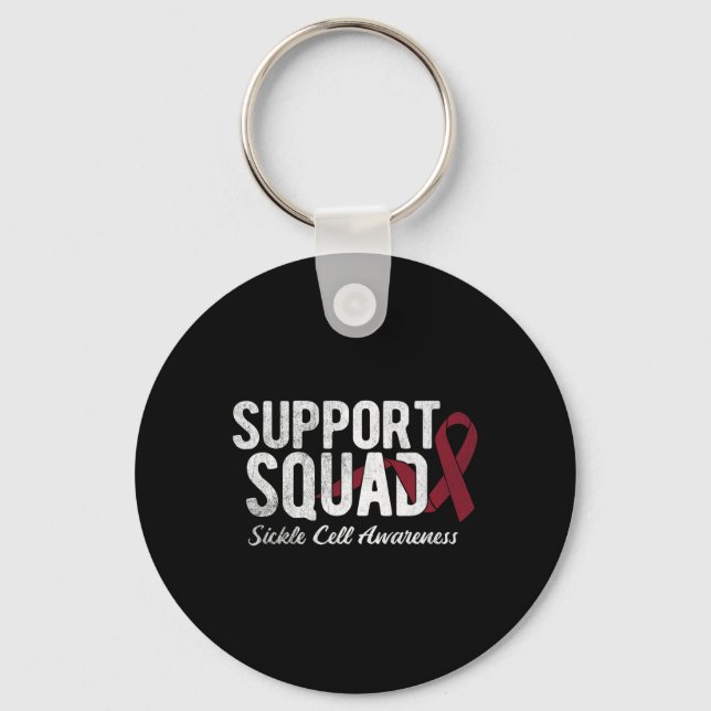 Support Squad Sickle Cell Awareness 5  Key Ring (Front)