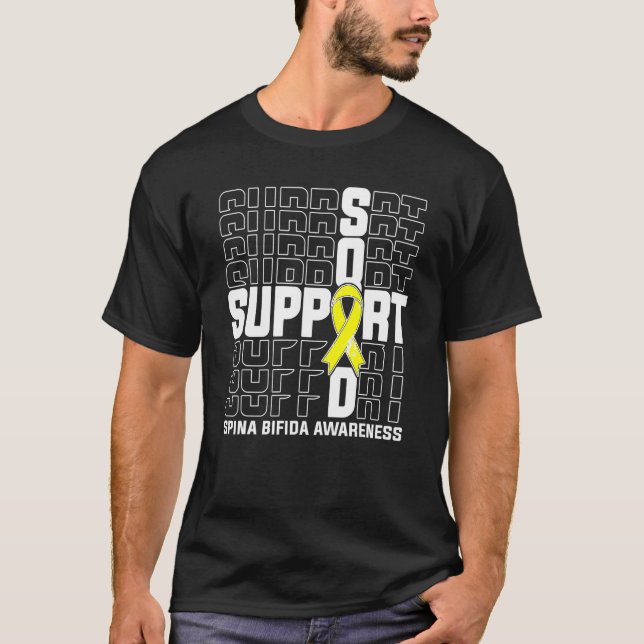Support Squad Spina Bifida Awareness T-Shirt (Front)