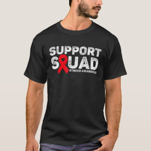 Support Squad Stroke Awareness Month Men Stroke Su T-Shirt