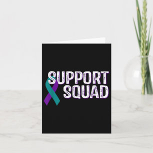 Support Squad Suicide Prevention Awareness Ribbon  Card