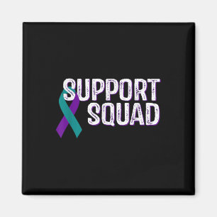 Support Squad Suicide Prevention Awareness Ribbon Magnet