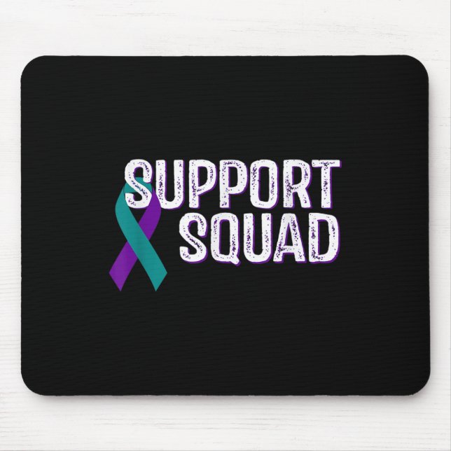 Support Squad Suicide Prevention Awareness Ribbon  Mouse Mat (Front)