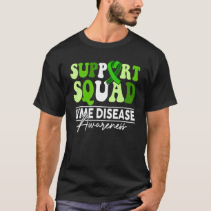 Support Squad Sunflower Hair Lyme Disease Awarenes T-Shirt