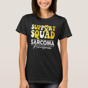 Support Squad Sunflower Hair Sarcoma Awareness T-Shirt