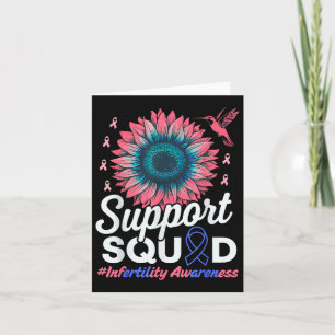 Support Squad Sunflower Warrior Infertility Awaren Card