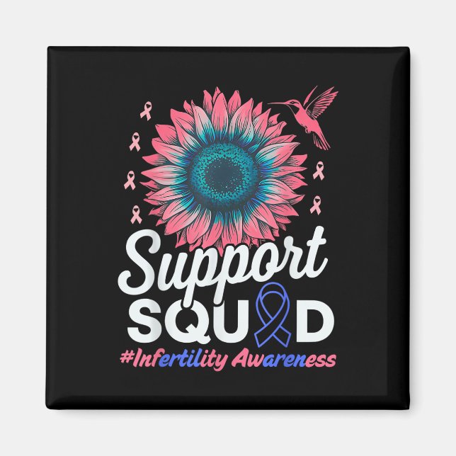 Support Squad Sunflower Warrior Infertility Awaren Magnet (Front)
