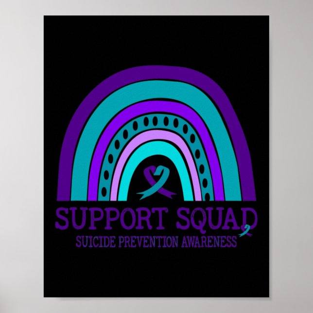 Support Squad Support Rainbow Suicide Prevention A Poster (Front)