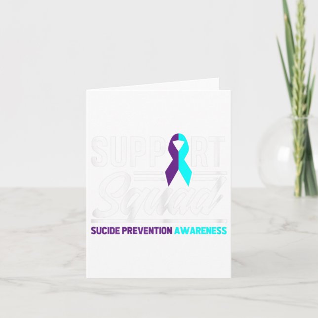Support Squad Support Suicide Prevention Awareness Card (Front)