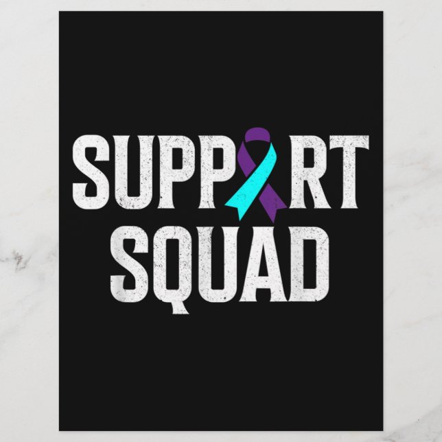 Support Squad Support Suicide Prevention Awareness Flyer (Front)